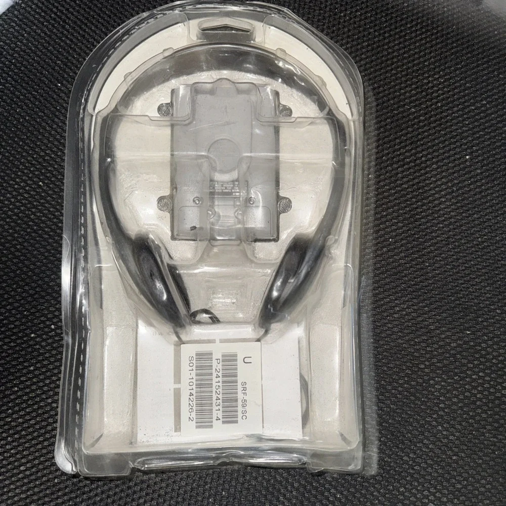 Sony SRF-59 AM FM Walkman Radio Silver w/ Headphones Belt Clip New Sealed NOS